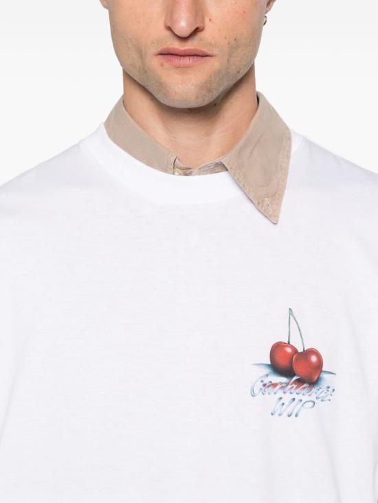 25FW 칼하트 WIP 반팔 티셔츠 I035208 02XX White - CARHARTT WIP