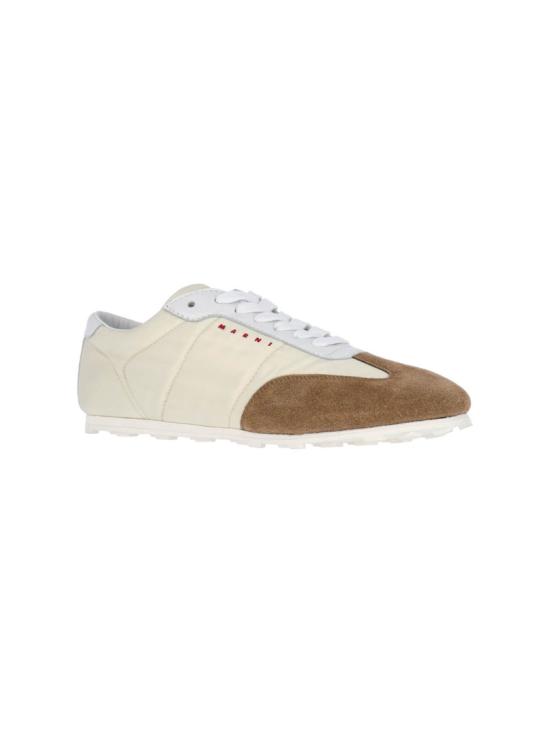 25FW 마르니 스니커즈 SNZW020000 P7406ZO976 White - MARNI