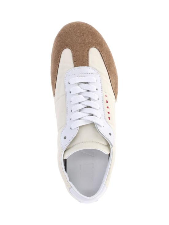 25FW 마르니 스니커즈 SNZW020000 P7406ZO976 White - MARNI