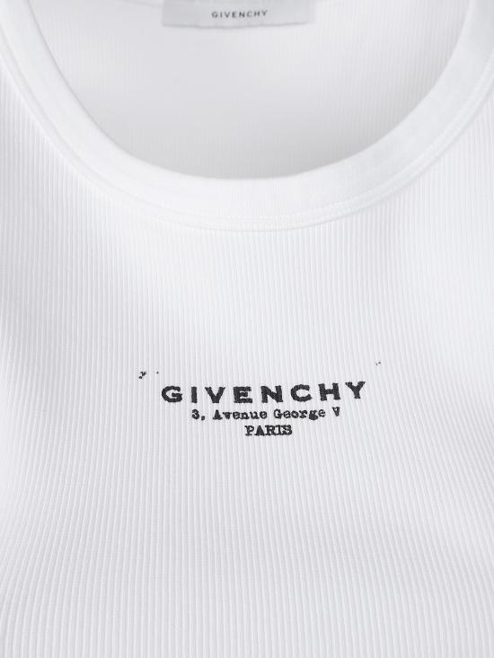 25FW 지방시 민소매 티셔츠 BW70FPP75N 100 White - GIVENCHY