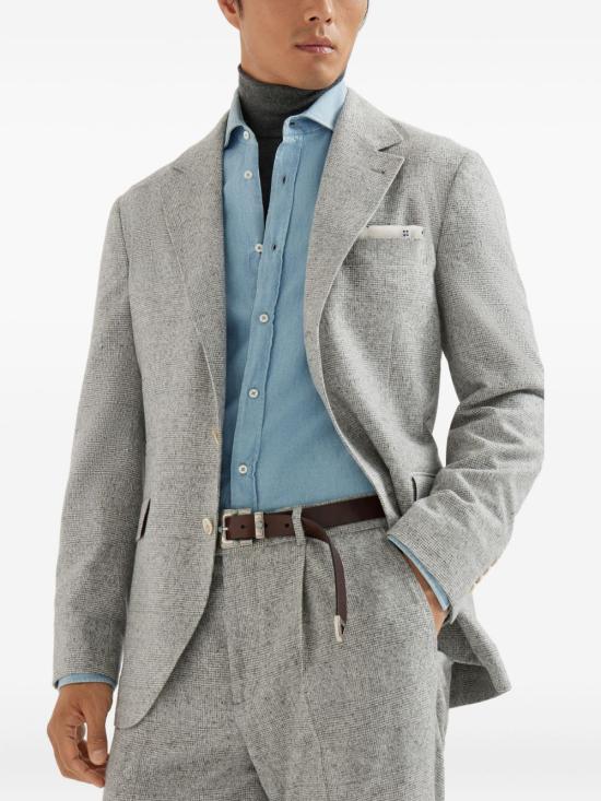 25FW 브루넬로 쿠치넬리 수트 자켓 MA4797BTD C151 Grey - BRUNELLO CUCINELLI