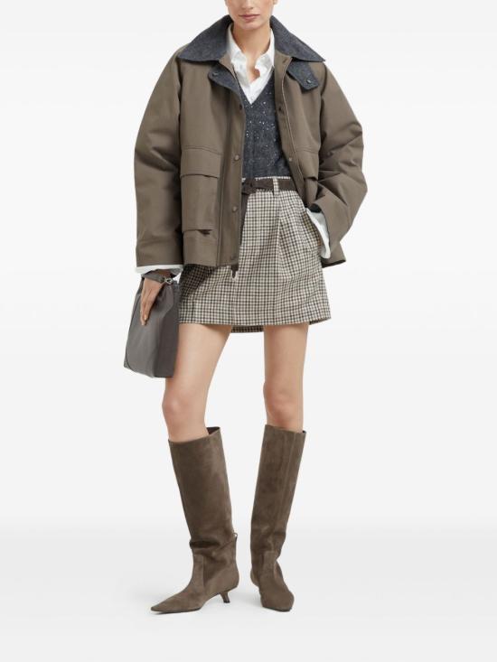 25FW 브루넬로 쿠치넬리 대즐링 케이블 스웨터 MPG731302 C3595 Grey - BRUNELLO CUCINELLI