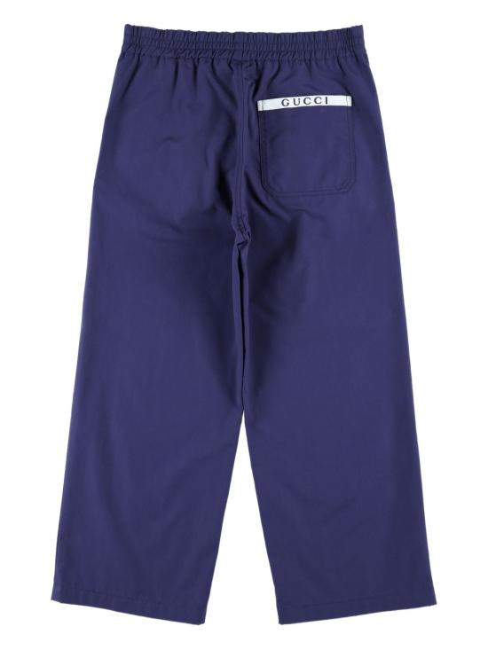 25FW [키즈] 구찌 스트레이트 팬츠 824845 XWA3V4246 Blue - GUCCI