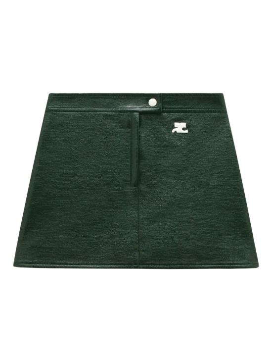 25FW 쿠레쥬 미디 스커트 PERCJU001 VY00148081 Green - COURREGES