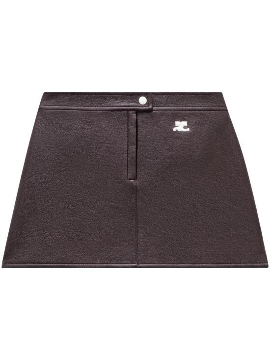 25FW 쿠레쥬 미디 스커트 PERCJU001 VY00144010 Bordeaux