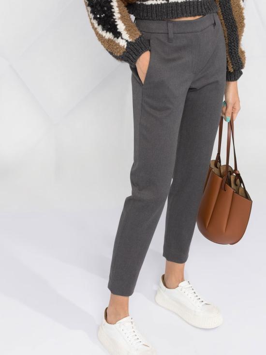 25FW 브루넬로 쿠치넬리 스트레이트 팬츠 MA126P7258 C004 Grey - BRUNELLO CUCINELLI