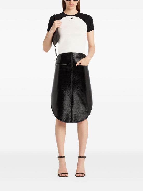 25FW 쿠레쥬 반팔 티셔츠 325JTS214 JS02030098 White - COURREGES