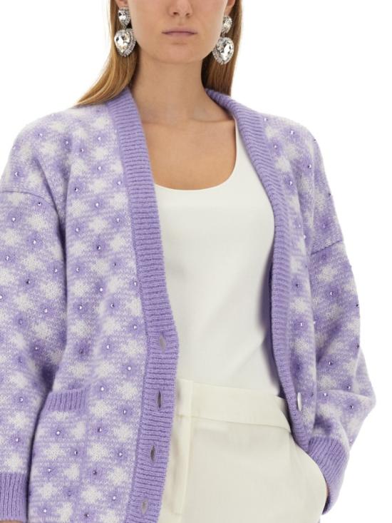  알레산드라리치 가디건 FAB3235 K38371630 Purple - ALESSANDRA RICH