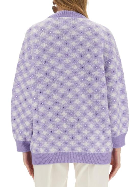 알레산드라리치 가디건 FAB3235 K38371630 Purple - ALESSANDRA RICH