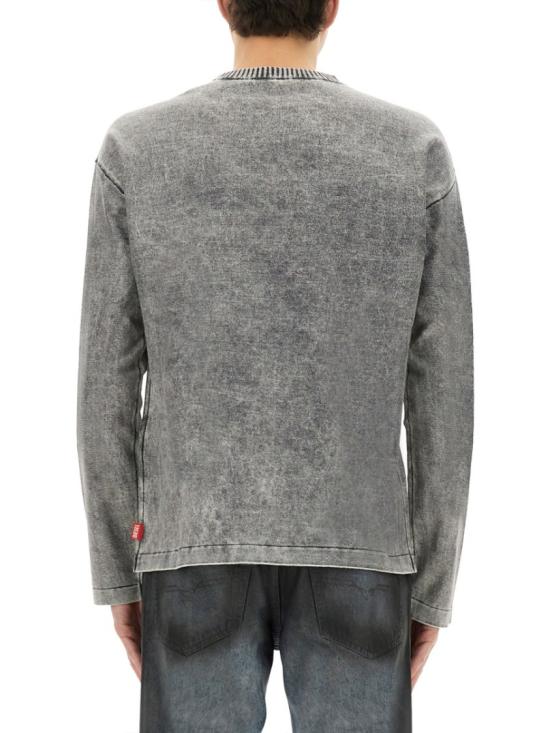25SS 디젤 긴팔 티셔츠 A19226 0AFBU9DW Grey - DIESEL