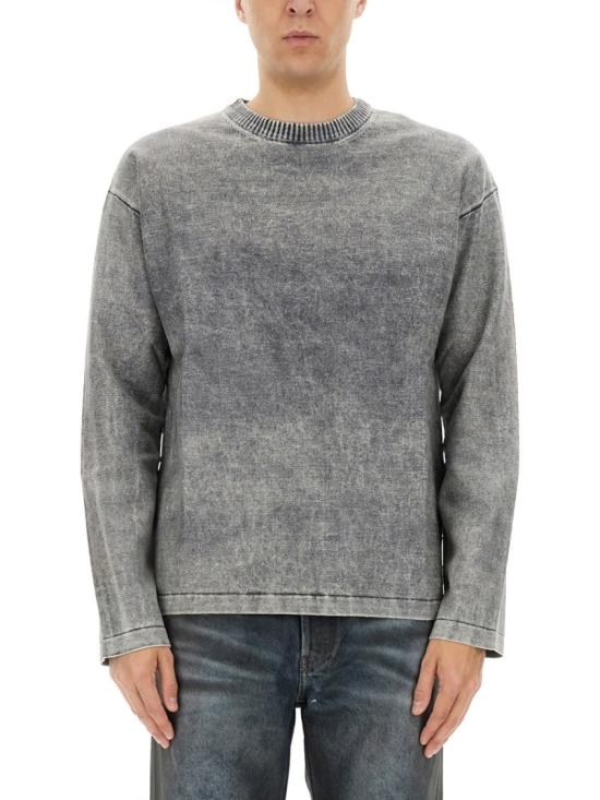 25SS 디젤 긴팔 티셔츠 A19226 0AFBU9DW Grey
