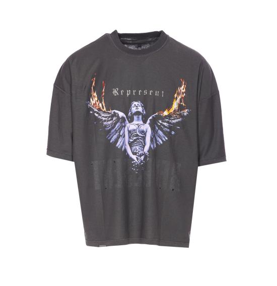 25FW 리프레젠트 반팔 티셔츠 MLM100176 46 Grey - REPRESENT