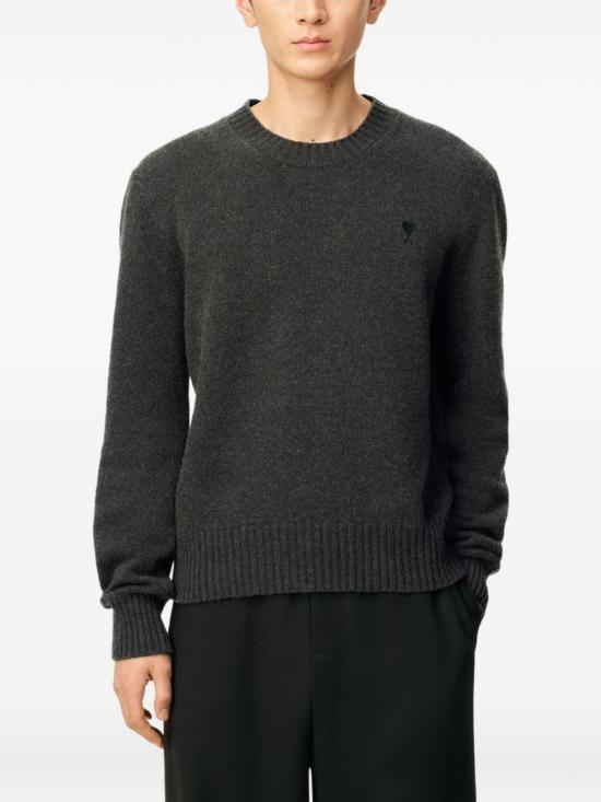 25FW 아미 스웨터 HKS830005 020 Grey - AMI