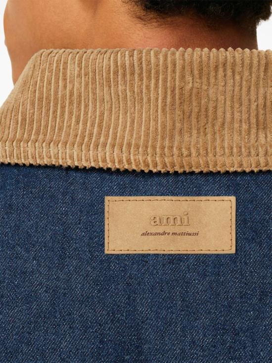 25FW 아미 패딩 워커 자켓  워커 자켓 UJK834DE0104 402 Blue - AMI