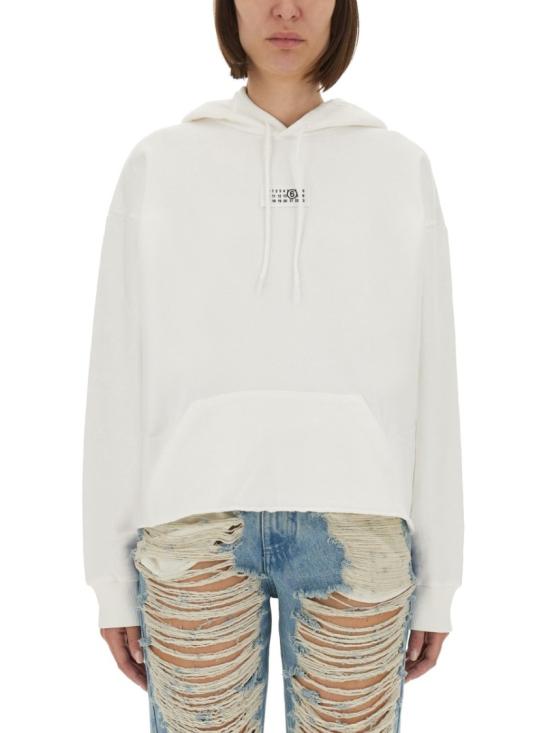  MM6 메종마르지엘라 코튼 후드 스웨트셔츠 S52GU0234 M25025101 White