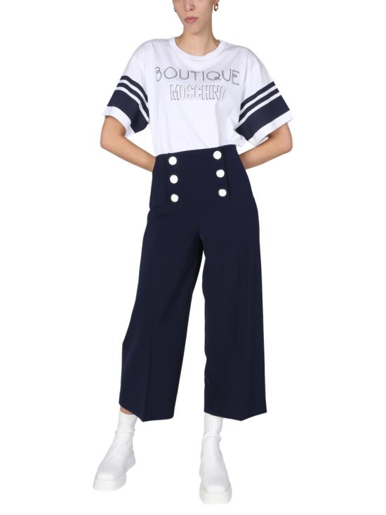  모스키노 스트레이트 팬츠 03131124 0290 BLUE - MOSCHINO