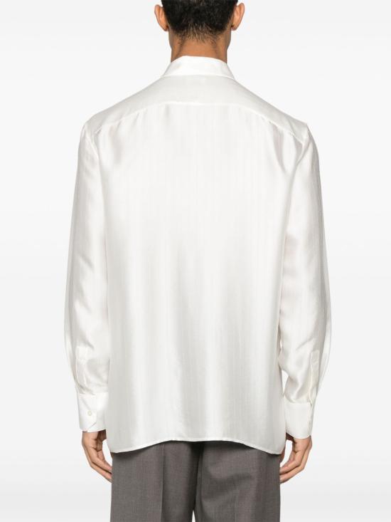 25SS 생로랑 긴팔 셔츠 819096 Y2L919988 White - SAINT LAURENT