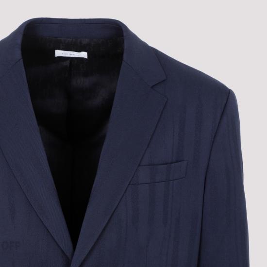  오프화이트 수트 자켓 OMEN077F23FAB001 Blue - OFF WHITE