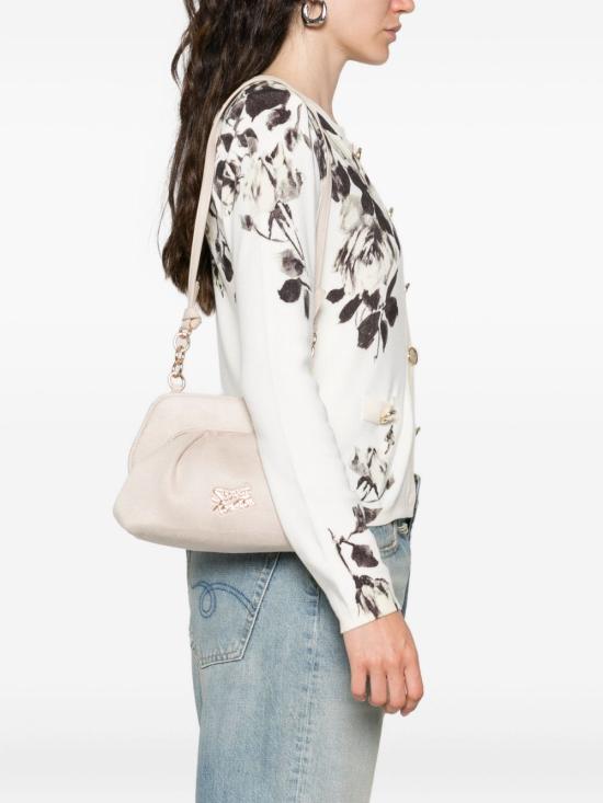 25FW 시크릿 폰 폰 숄더백 MARGARETSUEDECLUTCHS CREAM White - SECRET PON PON