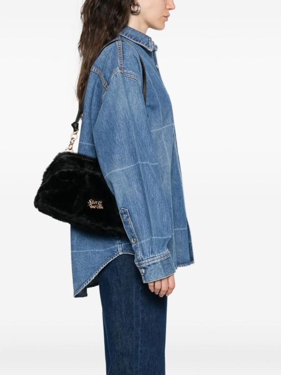 25FW 시크릿 폰 폰 숄더백 MARGARETFURCLUTCHM BLACK Black - SECRET PON PON