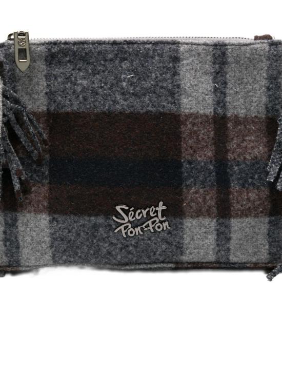 25FW 시크릿 폰 폰 클러치/파우치 ISABELLACLUTCH BLACK Grey - SECRET PON PON