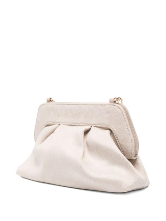 25FW 시크릿 폰 폰 숄더백 MARGARETSUEDECLUTCHM CREAM White - SECRET PON PON