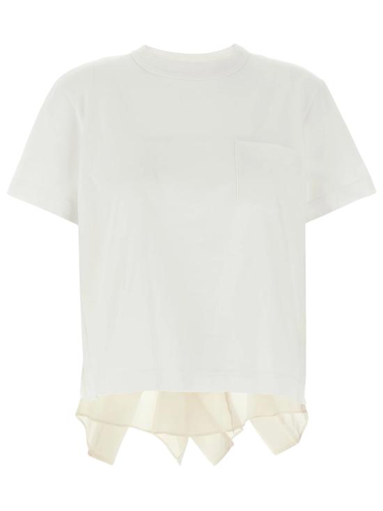 25SS 사카이 반팔 티셔츠 2507915 101 White