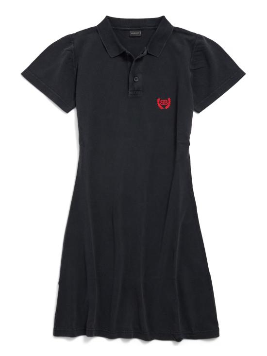 25SS 발렌시아가 미디 원피스 831034 TSVC71041 Black