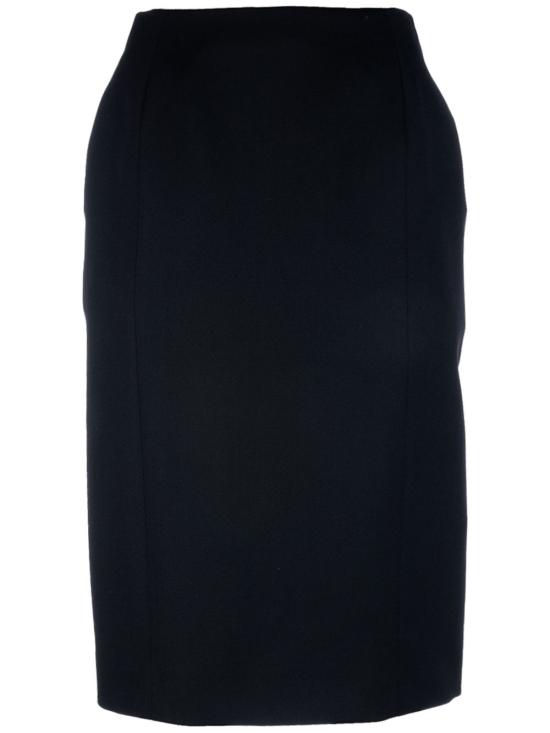 25SS 발렌시아가 미디 스커트 814083 TPT241000 Black