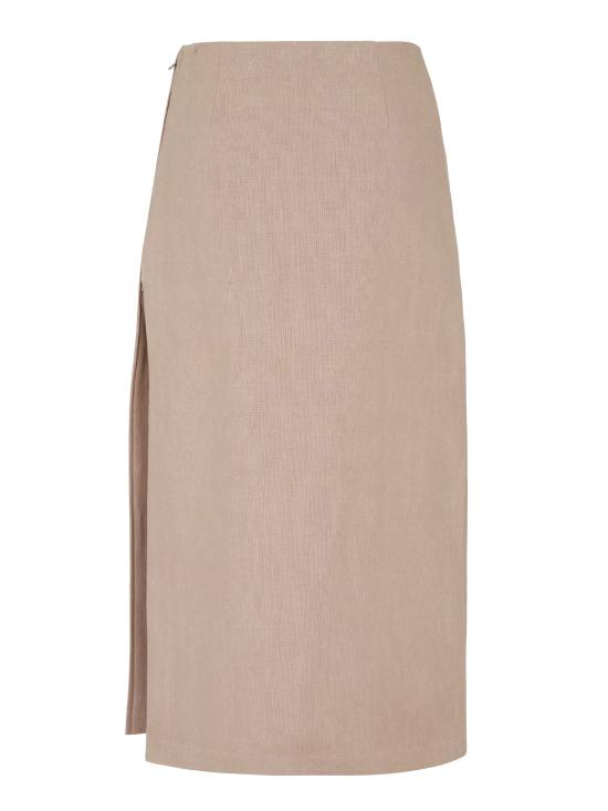 25SS 펜디 미디 스커트 FQ7634 AUOKF1RX1 Beige - FENDI