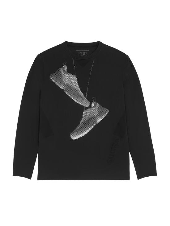 25SS MM6 X 살로몬 긴팔 티셔츠 SH0GC0052 M20101900 Nero