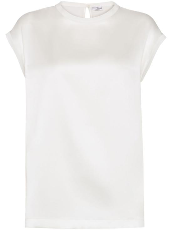 25SS 브루넬로 쿠치넬리 반팔 티셔츠 M0C59EH500 C600 White