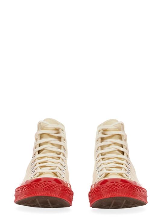  꼼데가르송 플레이 X 컨버스 스니커즈 P1K124 2 WHITE - COMME DES GARCONS PLAY CONVERSE