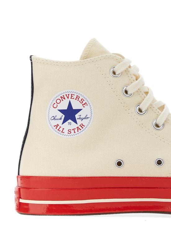  꼼데가르송 플레이 X 컨버스 스니커즈 P1K124 2 WHITE - COMME DES GARCONS PLAY CONVERSE