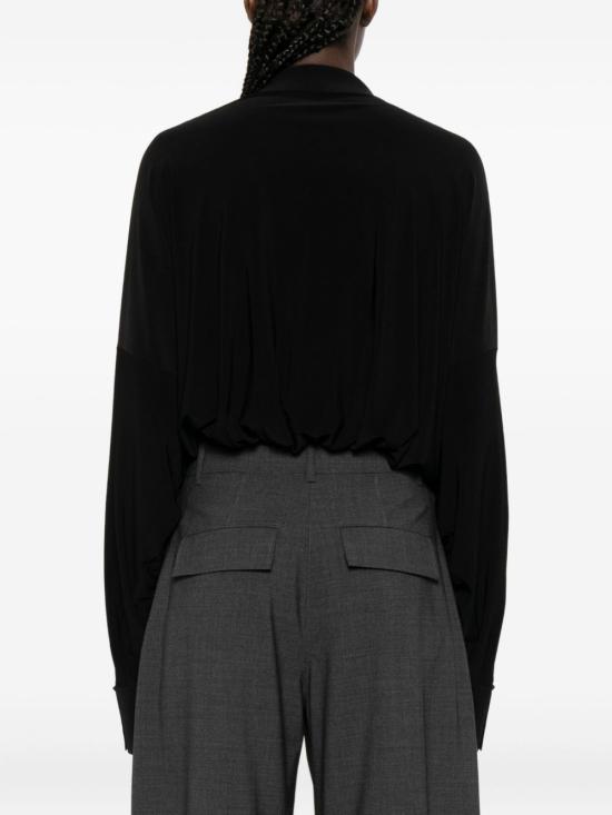 25FW 노마카말리 바디수트 티셔츠 KK321BPL183001 BLACK Black - NORMA KAMALI