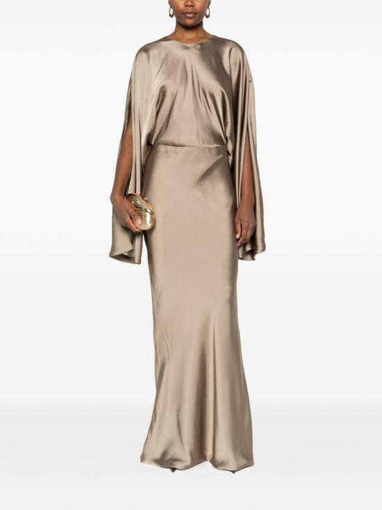 25FW 노마카말리 미디 원피스 ST3253SAR18868 ELM Beige - NORMA KAMALI