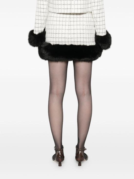 25FW 셀프 포트레이트 미디 스커트 AW25099SK CREAM White - SELF PORTRAIT