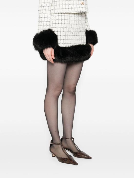 25FW 셀프 포트레이트 미디 스커트 AW25099SK CREAM White - SELF PORTRAIT