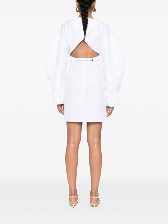 25SS 자크뮈스 미디 원피스 24H243DR199 1520100 White - JACQUEMUS