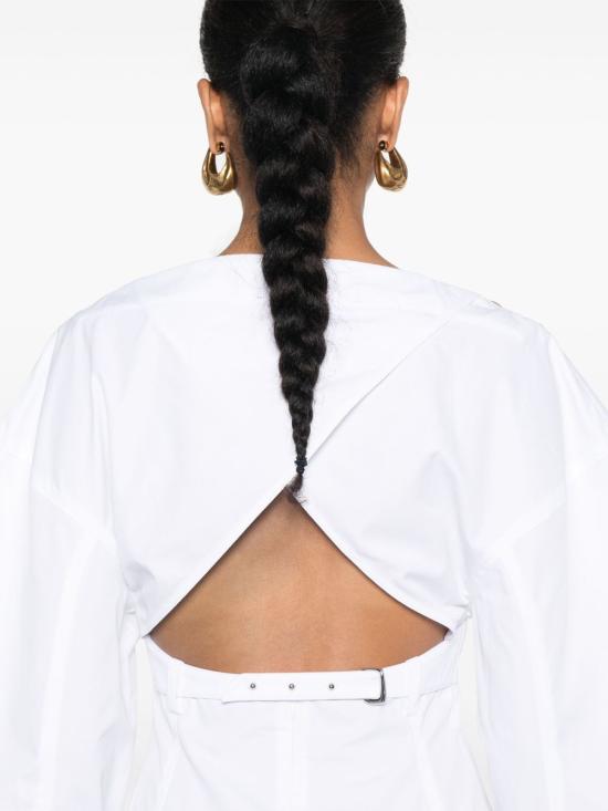 25SS 자크뮈스 미디 원피스 24H243DR199 1520100 White - JACQUEMUS