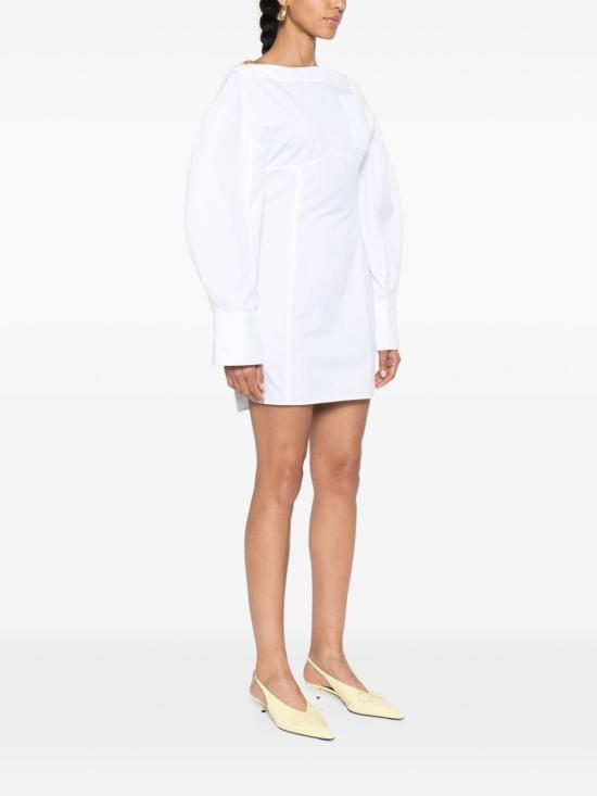 25SS 자크뮈스 미디 원피스 24H243DR199 1520100 White - JACQUEMUS
