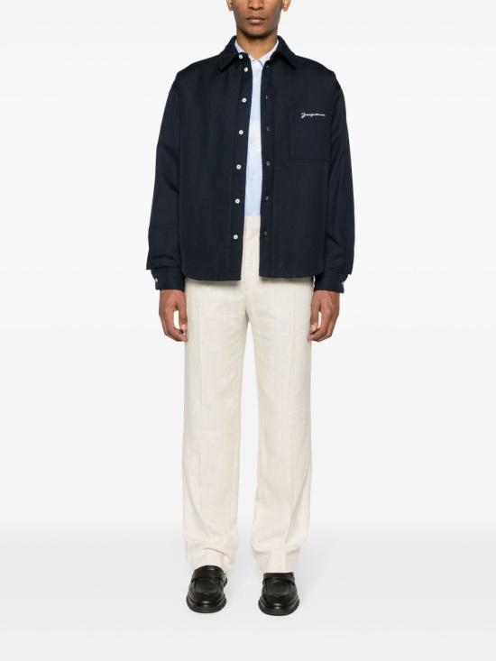 25SS 자크뮈스 긴팔 셔츠 23H236SH105 1359390 Blue - JACQUEMUS