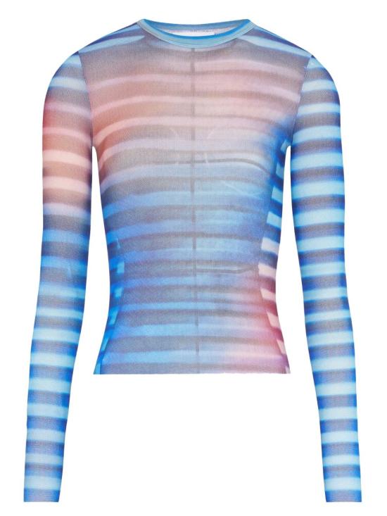 25FW 장 폴 고티에 긴팔 티셔츠 2503WTO336 M005P565034 Blue - JEAN PAUL GAULTIER