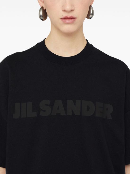 25FW 질샌더 반팔 티셔츠 J03GC0137 J20243001 Black - JIL SANDER