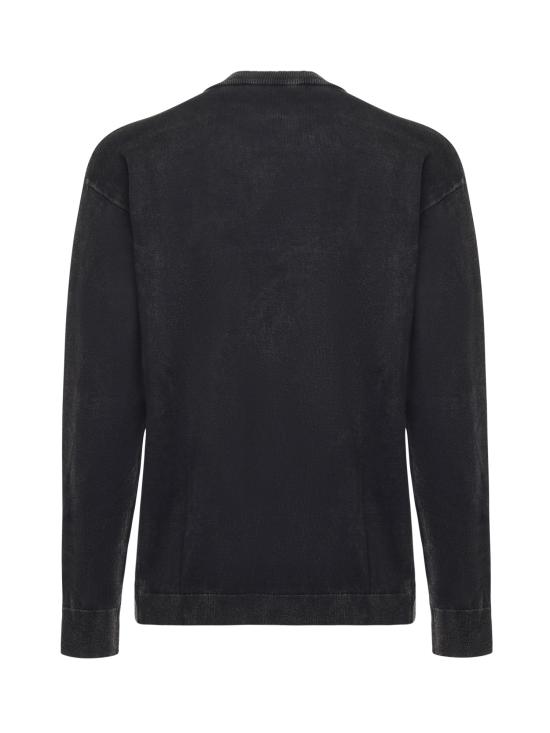 25FW 디젤 애시드 워싱 크루넥 스웨트셔츠 A21857 0QKBT900 Grey - DIESEL