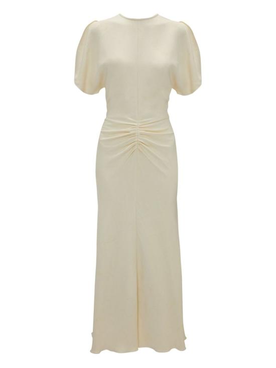 25FW 빅토리아 베컴 미디 원피스 1325WDR005227O IVORY White