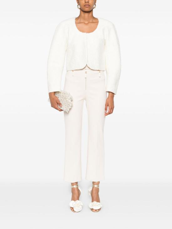 25FW 엘리자베타프랜치 스트레이트 팬츠 PA10856E2 DZ9 White - ELISABETTA FRANCHI