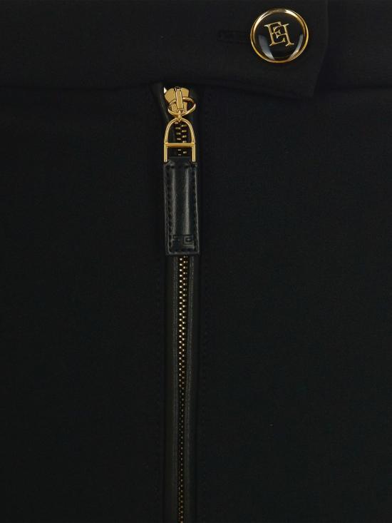 25FW 엘리자베타프랜치 스트레이트 팬츠 PA10856E2 110 Black - ELISABETTA FRANCHI