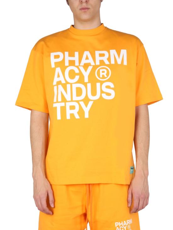  팔머시 인더스트리 반팔 티셔츠 PHM475 GIALLONE ORANGE