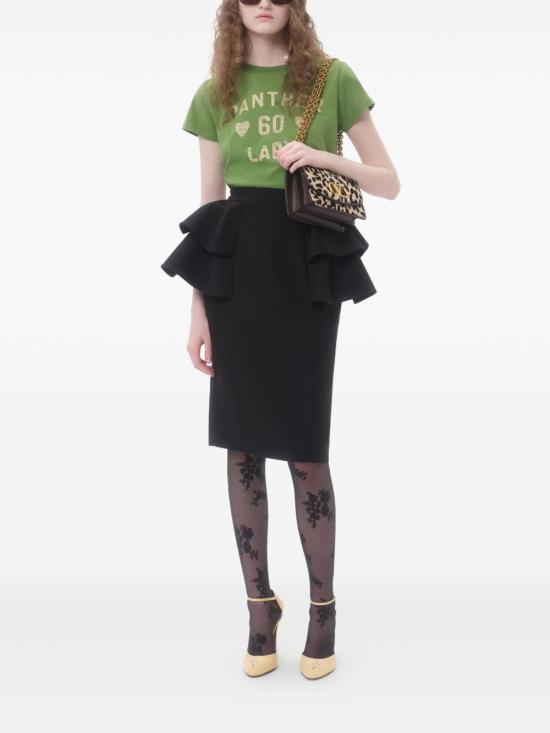 25FW 발렌티노 가라바니 미디 스커트 7B3RADJ51CF 0NO Black - VALENTINO GARAVANI